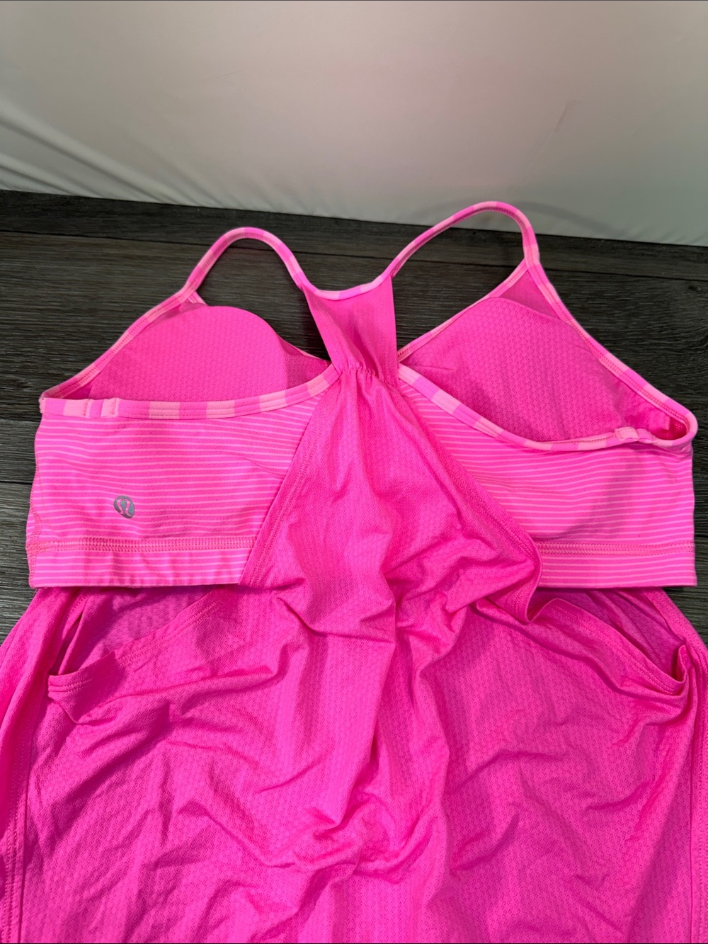 Lululemon No Limits Tank Paris Perfection Hot Pink! SZ 12 - Picture 4 of 5